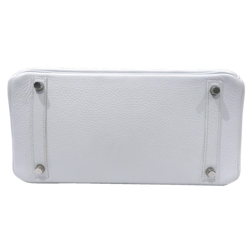 HERMES Hermes Birkin 30 Handbag Blanc/Silver hardware Togo □I stamp D7 Women'... - Picture 9 of 16
